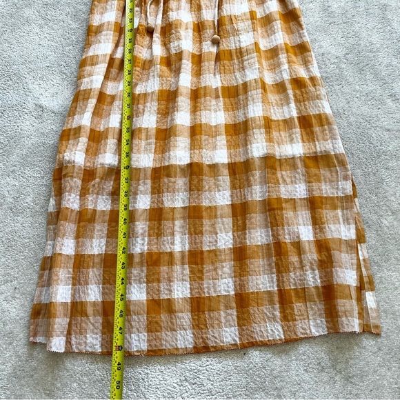 LILLA P SEMI SHEER PLAID DRESS SIZE LARGE PREPPY EFFORTLESS CASUAL Picnic Pin Up - Picture 13 of 14